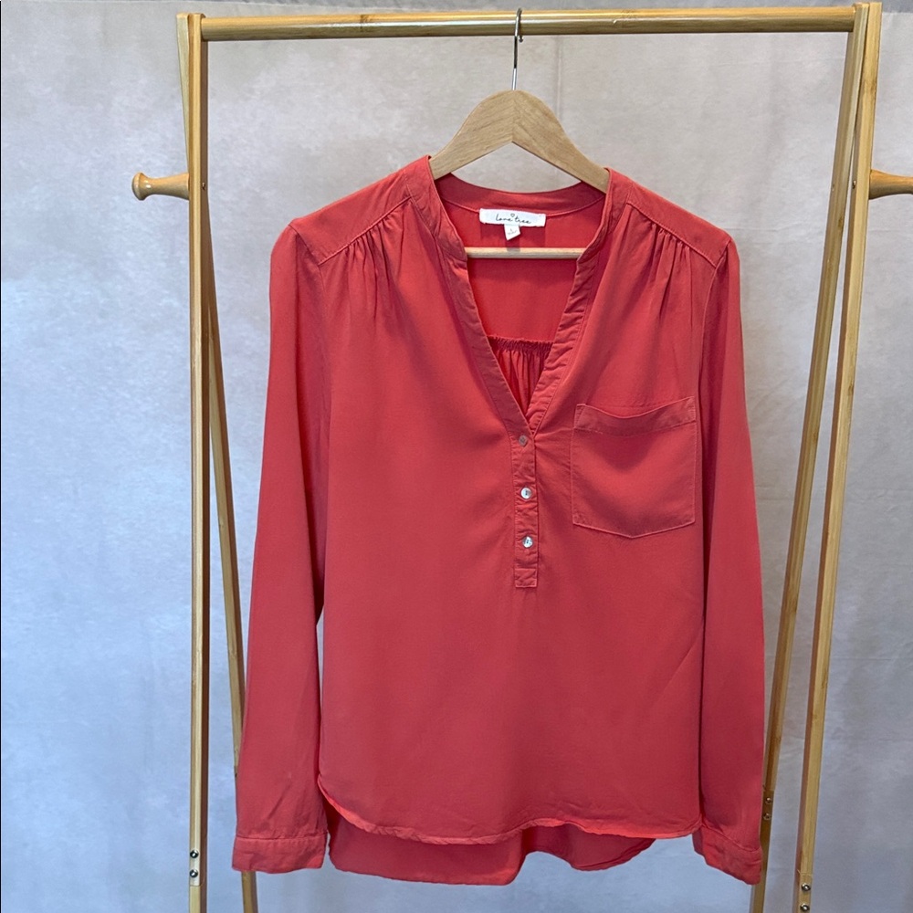 Love Tree Coral Blouse